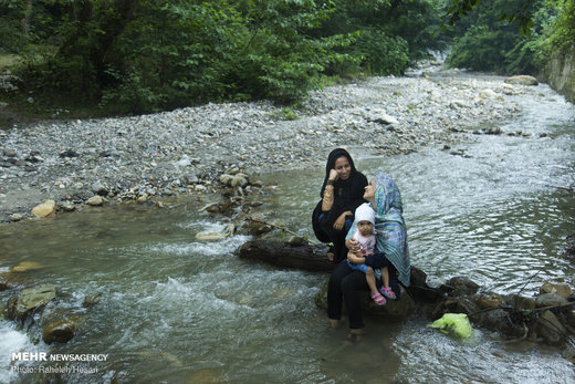 تفریح خانوادگی در خنکای تابستان گلستان