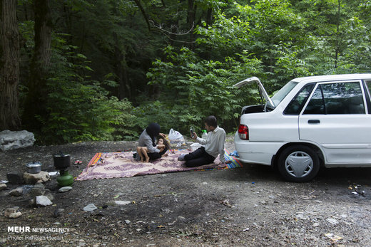 تفریح خانوادگی در خنکای تابستان گلستان