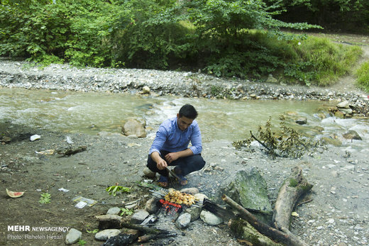 تفریح خانوادگی در خنکای تابستان گلستان