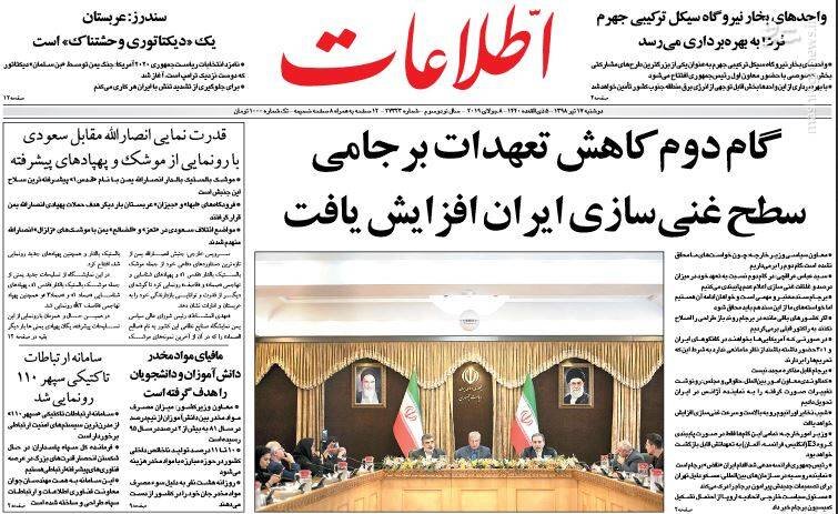  اطلاعات: گام دوم کاهش تعهدات برجامی سطح غنی سازی ایران افزایش یافت