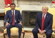 امیر قطر با ترامپ دیدار کرد/ امضای قراردادهای نظامی و تجاری بین دو کشور