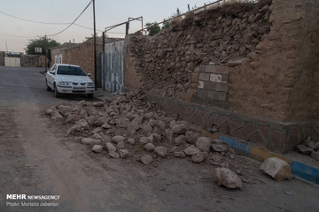 خسارات زلزله در روستای گلگیر مسجد سلیمان