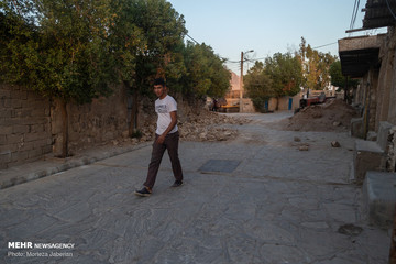 خسارات زلزله در روستای گلگیر مسجد سلیمان