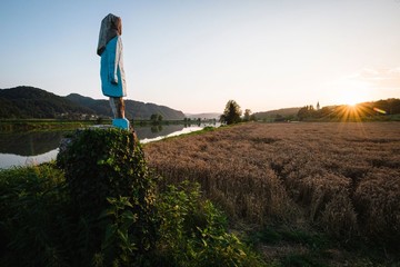 مجسمه چوبی ملانیا ترامپ در اسلوونی