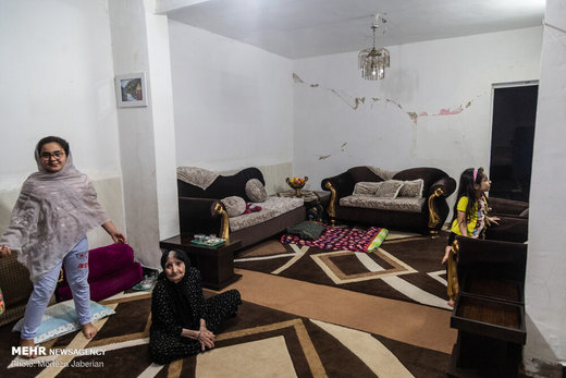 خسارات زلزله در روستای گلگیر مسجد سلیمان
