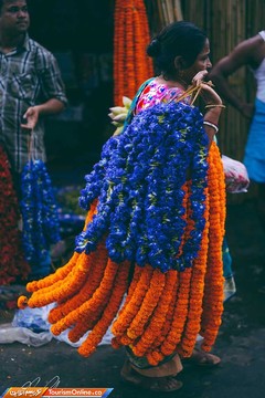 بازار گل کلکته هند