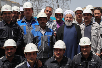  افتتاح فاز دوم نیروگاه سیکل ترکیبی شیروان توسط رئیس‌جمهور 