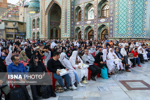 مراسم پیوند آسمانی هشت زوج معلول در امامزاده صالح (ع)