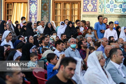 مراسم پیوند آسمانی هشت زوج معلول در امامزاده صالح (ع)