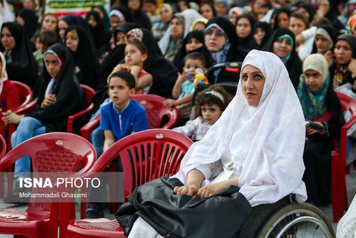 مراسم پیوند آسمانی هشت زوج معلول در امامزاده صالح (ع)