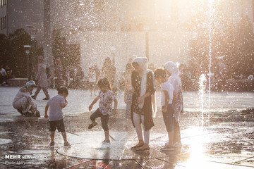 گرمای هوا در تهران