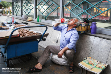 گرمای هوا در تهران