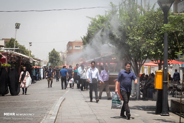 گرمای هوا در تهران