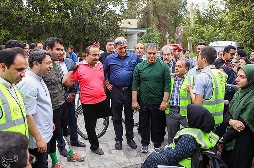سه‌شنبه‌های بدون خودرو در کنار معلولان