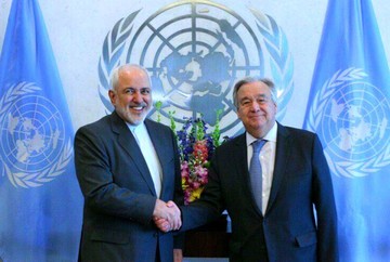 Iran FM confers with UN chief on Middle East developments