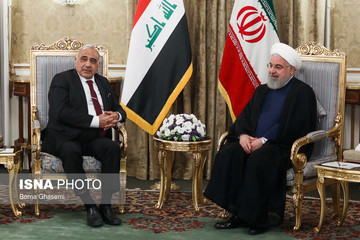 تصویری از دیدار نخست‌وزیر عراق با روحانی 