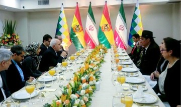 دیدار ظریف با وزیر خارجه بولیوی/ عکس