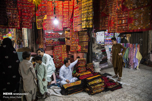 کسب و کار مهاجران افغانستانی در بازار زاهدان