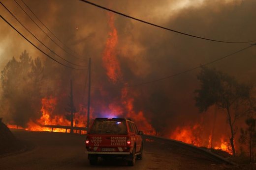 آتش سوزی در پرتغال