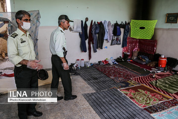 پاکسازی مدرسه مخروبه سلمان از معتادان و خرده فروشان مواد مخدر