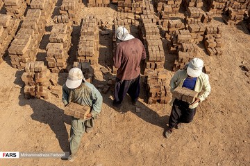 کوره آجرپزی سنتی در استان فارس