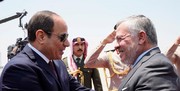 شاه اردن با رئیس جمهور مصر دیدار کرد
