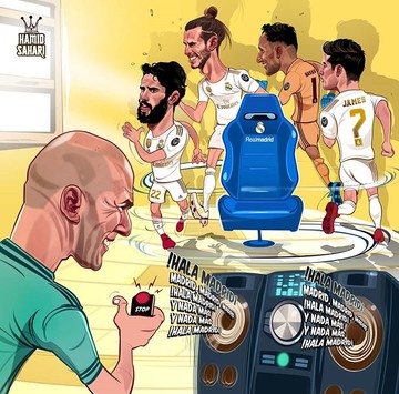 اینم صندلی‌بازی زیدان و بچه‌ها! 