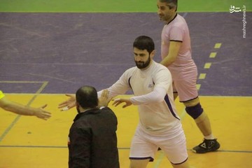 امام جمعه والیبالیست در شهرستان لنگرود