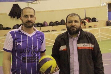 امام جمعه والیبالیست در شهرستان لنگرود