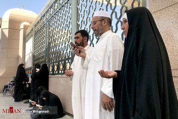 زائران در مدینه منوره