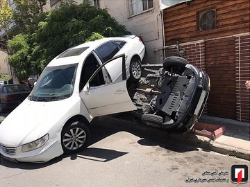تصادف آزرا با رانا در بلوار اباذر