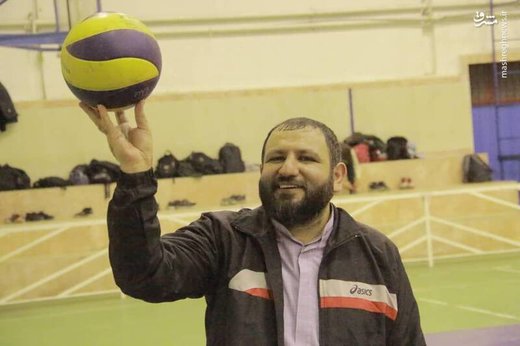 امام جمعه والیبالیست در شهرستان لنگرود