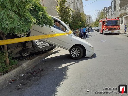 تصادف آزرا با رانا در بلوار اباذر