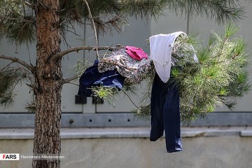 آب‌بازی در حاشیه پل مارنان