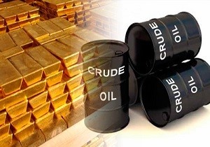 حرکت معکوس نفت با طلا/ طلا گران شد نفت ارزان