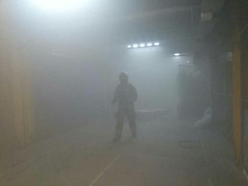 یک بیمارستان در تهران، طعمه آتش شد