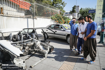 دستگیری باند سرقت و اوراق خودرو در شهرک قدس
