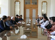 ظريف يستقبل رئيس مجلس الشيوخ الأفغاني