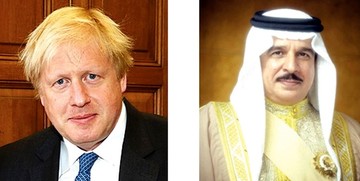  بوریس جانسون با پادشاه بحرین تلفنی گفت‌‎وگو کرد