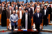 تصاویر | ظریف و رئیسی در همایش بزرگداشت روز حقوق بشر اسلامی