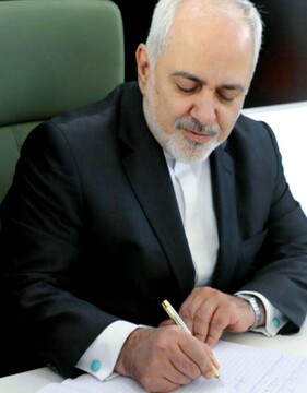 ظریف در نامه‌ای از رئیس جمهور قدردانی کرد