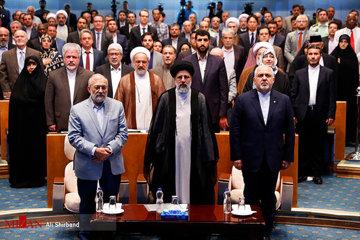 ظریف و رئیسی در همایش بزرگداشت روز حقوق بشر اسلامی و کرامت انسانی