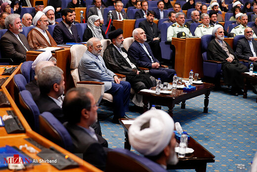ظریف و رئیسی در همایش بزرگداشت روز حقوق بشر اسلامی و کرامت انسانی