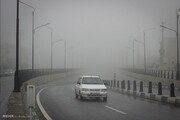 مه غلیظ در جاده کندوان و گدوک/ ترافیک عادی است