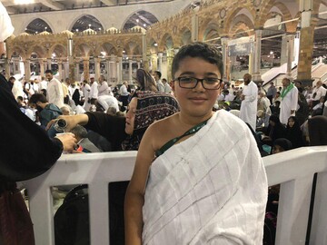 حجاج کوچک را در لباس احرام ببینید