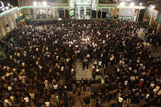 تجمع بزرگ عزاداران سیدالشهداء(ع) در حرم حضرت عبدالعظیم بمناسبت ایام مسلمیه