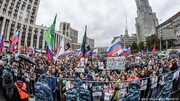 ده‌ها هزار مخالف پوتین در مسکو تظاهرات کردند