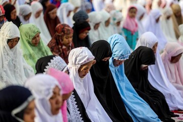 اقامه نماز عید قربان در مِدانْ اندونزی