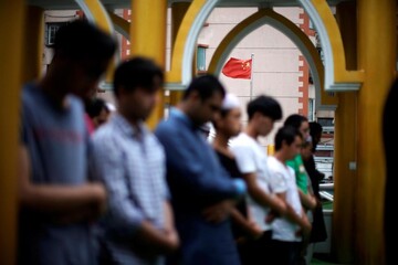 اقامه نماز عید قربان در شهر شانگهای چین