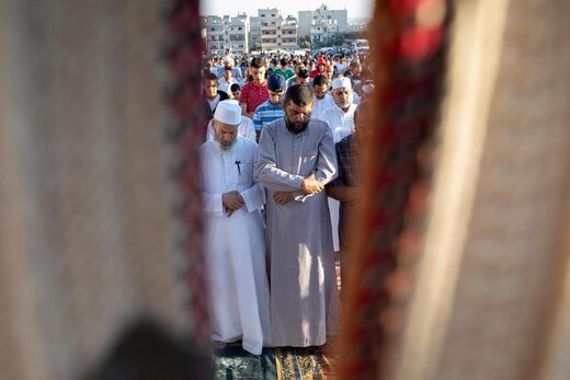اقامه نماز عید قربان در شهر امان اردن